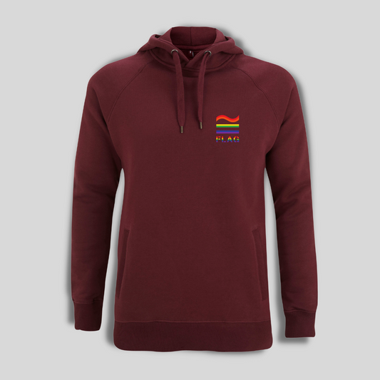 Hoodie Seitentaschen Regenbogen waagerecht