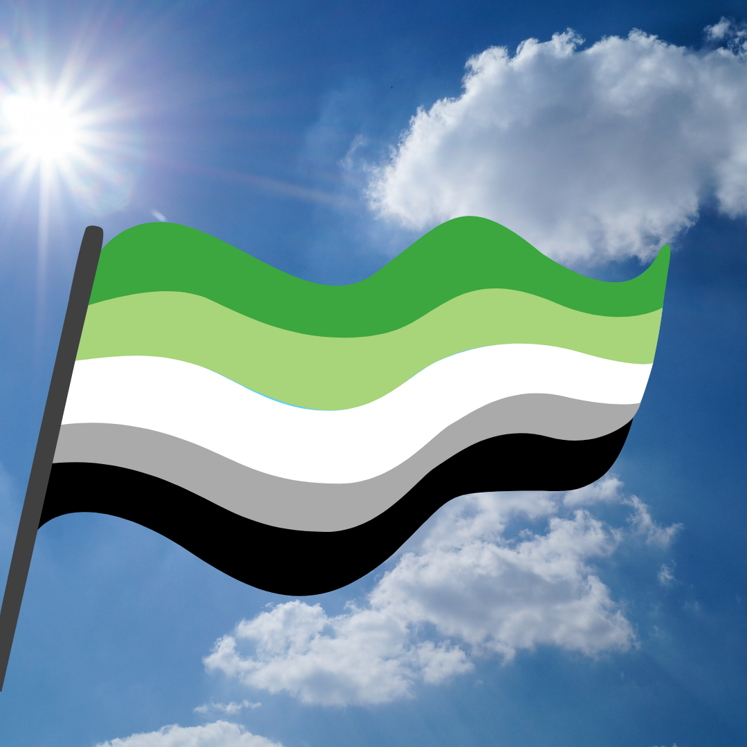 Pride Flagge Aromantisch