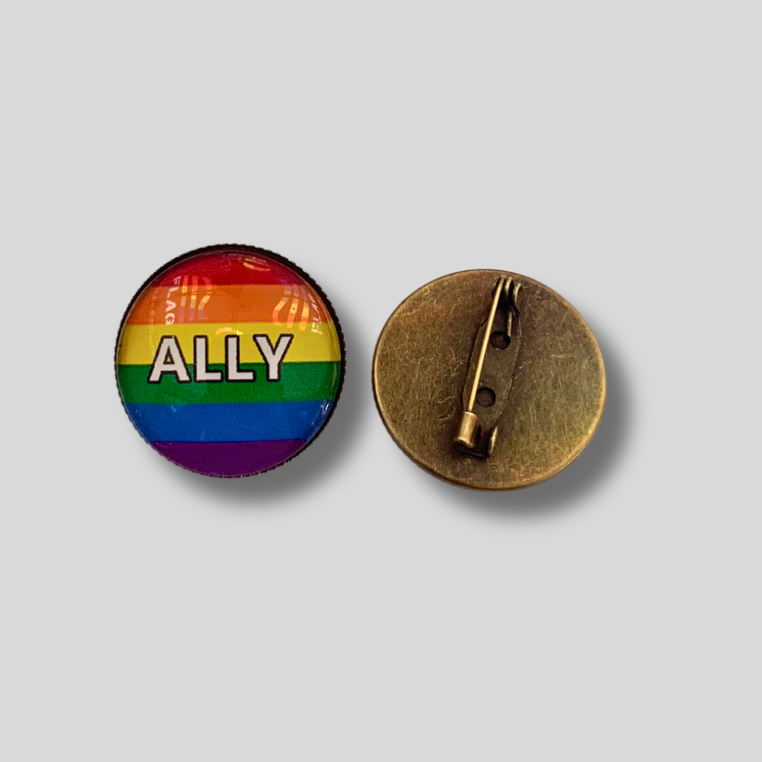 Pride Pin Ally Rainbow rund
