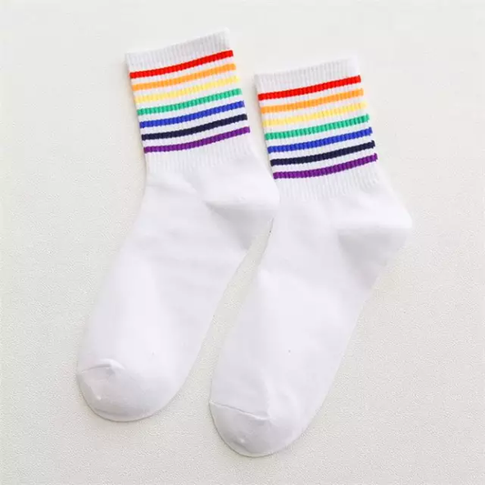 Pride Tennis Socken Regenbogen