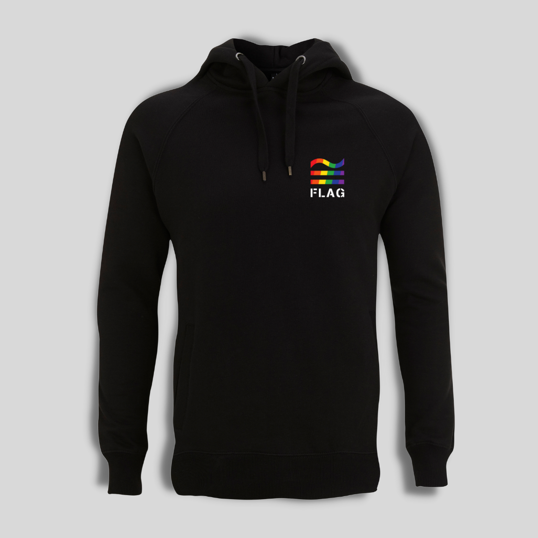 Black and rainbow hoodie store